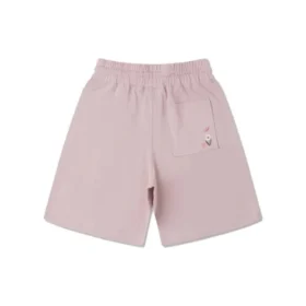 Embroidered Floral Drawstring Shorts Asia Sizing “Pink”