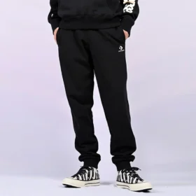 Embroidered Star Chevron Jogger FT Asia Sizing “Black”
