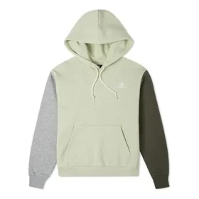 Embroidered Star Chevron Pullover Hoodie Asia Sizing “Olive”