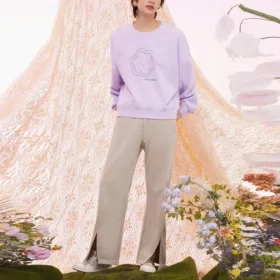 Floral Crewneck Asia Sizing “Lilac”