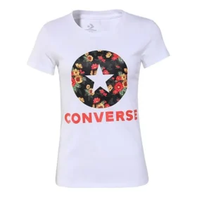 Flowers Printing Short Sleeve White