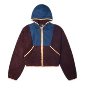 Full Zip Fleece Hooded Jacket Asia Sizing “Red Currant”