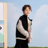 Full Zip Jacket Asia Sizing “Black White”