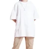 FW20 Basic Round Neck Short Sleeve Couple Style “White”