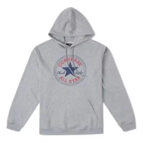 Go-To All Star Patch Standard-Fit Fleece Pullover Hoodie Asia Sizing “Grey”