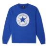 Go-To Chuck Taylor Patch French Terry Crew Sweatshirt Asia Sizing “Blue”