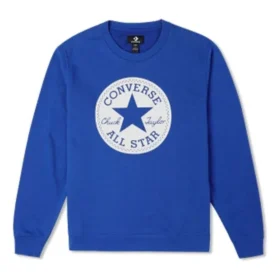 Go-To Chuck Taylor Patch French Terry Crew Sweatshirt Asia Sizing “Blue” Go-To Chuck Taylor Patch French Terry Crew Sweatshirt Asia Sizing “Blue”