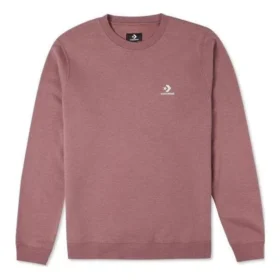 Go-To Embroidered Star Chevron Brushed Back Fleece Crew Sweatshirt Asia Sizing “Maroon”