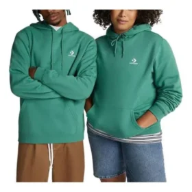 Go-To Embroidered Star Chevron Standard Fit Fleece Hoodie Asia Sizing “Green”
