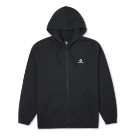 Go-To Embroidered Star Chevron Standard Fit Full-Zip Hoodie Asia Sizing “Black”