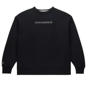 Gold Standard Crew Neck Sweatshirt with Swarovski Crystals Asia Sizing “Black”