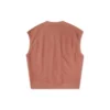 Herringbone Terry Knit Vest Asia Sizing “Mineral Clay”