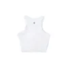 High Neck Knit Tank Top Asia Sizing “White”