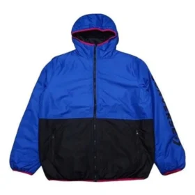 Insulated Windbreaker Jacket Asia Sizing “Blue Black”