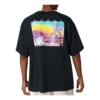 Inverted Desert Graphic T-Shirt Asia Sizing “Black”