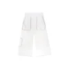 Knit Cargo Straight Casual Pants Asia Sizing “White”