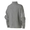 Knit Mock Neck Sweatshirt Asia Sizing “Grey”