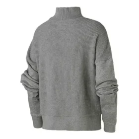 Knit Mock Neck Sweatshirt Asia Sizing “Grey”