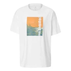 landscape Alphabet Printing Short Sleeve White
