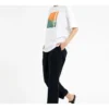 landscape Alphabet Printing Short Sleeve White
