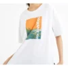landscape Alphabet Printing Short Sleeve White