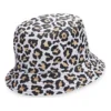 Leopard Printed Reversible Bucket Hat “White”