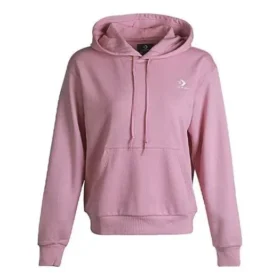 Letter Basical Hooded Sweater Pink