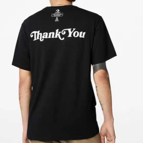 Logo Alphabet Printing Short Sleeve Black
