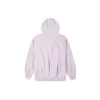 Logo Embroidery Knitting Hoodie Purple