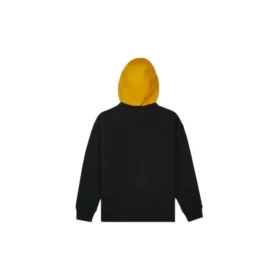 Logo Letter Hooded Sports Sweater Men Black