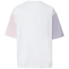 Logo Printed T-Shirt Asia Sizing “White Pink”