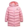 Long Down Jacket Asia Sizing “Pink Black”