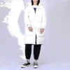 Long Down Jacket Asia Sizing “White”
