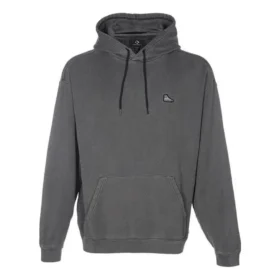 Loose Fit Sneaker Patch Hoodie Asia Sizing “Black Grey”