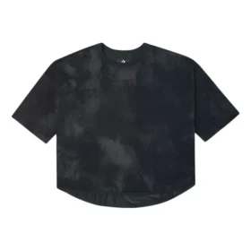 Loose Mesh Breathable Short Sleeve Black