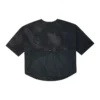 Loose Mesh Breathable Short Sleeve Black