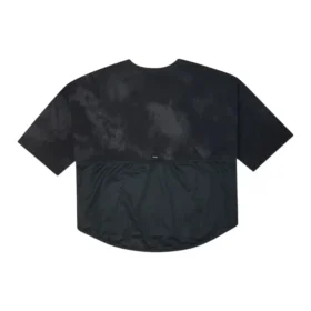 Loose Mesh Breathable Short Sleeve Black