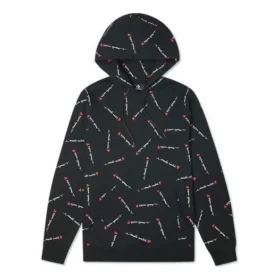 Love Pattern Full Print Sports Couple Style Black