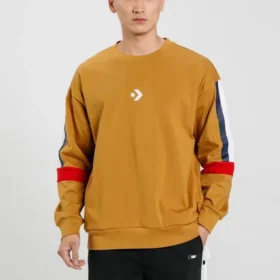 LW Contrast Panel Sweatshirt Asia Sizing “Brown”