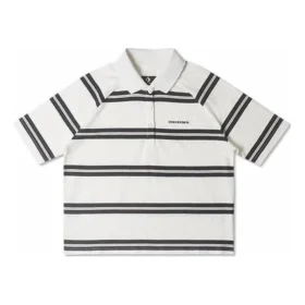 Marquis Short-Sleeve Polo Asia Sizing “White Black”