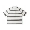 Marquis Short-Sleeve Polo Asia Sizing “White Black”