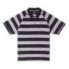 Marquis Striped Short-Sleeve Polo Shirt Asia Sizing “Black”