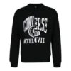 Men”s Converse Alphabet Logo Printing Round Neck Pullover Black