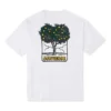Men”s Converse Cartoon Printing Loose Sports Round Neck Short Sleeve White
