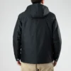 Men”s Converse Casual Sports Cargo Hooded Long Sleeves Padded Black Jacket
