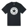 Men”s Converse Chuck Pattern Round Neck Casual Sports Breathable Short Sleeve Black