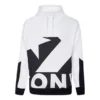 Men”s Converse Contrasting Colors Logo Stand Collar Sports Pullover White