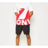 Men”s Converse Contrasting Colors Printing Sports Short Sleeve Red T-Shirt