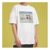 Men”s Converse Flame Series Printing Short Sleeve White