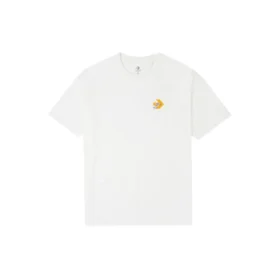 Men”s Converse Logo Printing Round Neck Short Sleeve White